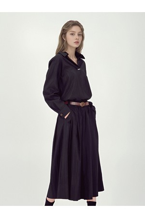 [25FW]_Glossy Set-Up Two-Piece _Black