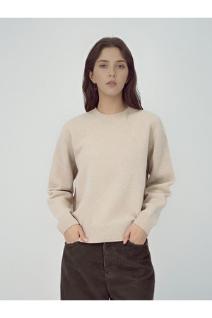 [25FW] Round Wool Knit _Oatmeal