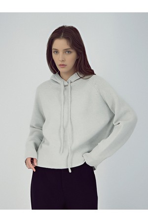 [25FW] Hoodie Wool Knit _L.Grey