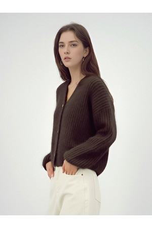 [25FW] Rabbit Heavy Cardigan _Brown