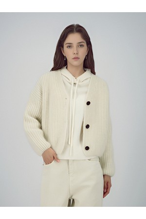 [25FW] Rabbit Heavy Cardigan _Ivory
