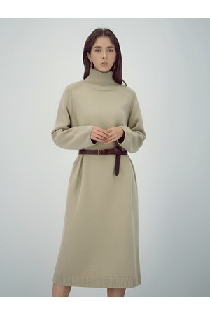 [25FW] Turtlneck Wool Knit Dress