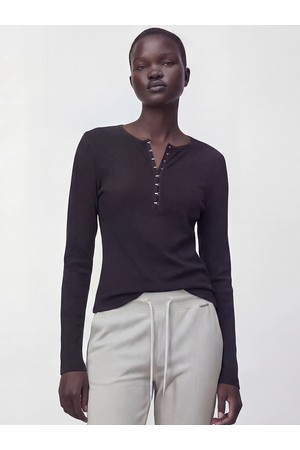 [26SS] Slim Ribbed T-shirt _Black