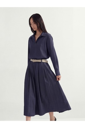 [26SS] Glossy Set-Up Two-Piece _Denim