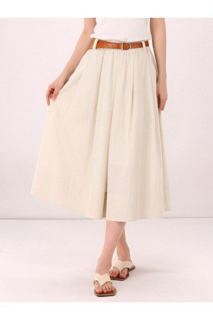 [26ss] Barrel Volume Skirt _L.Beige