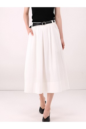 [26ss] Barrel Volume Skirt _Ivory