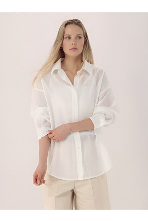 [26SS] Relaxed Tencel Shirt _Ivory