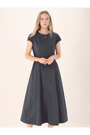 [26SS] Cap Sleeve Strap Dress _Charcoal