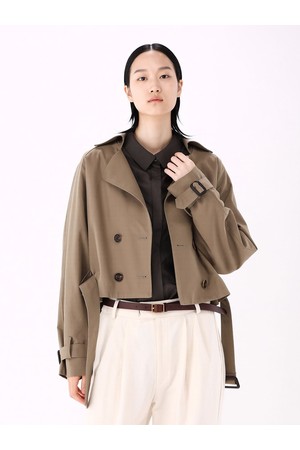 [26FW] Cropped Trench Coat _Beige