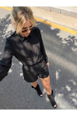 [26FW] Soft Gloss Shirt _Black