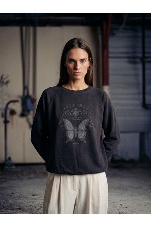 [26FW] Butterfly Sweatshirt _Charcoal