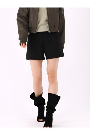 [26FW] Suede Shorts _Black