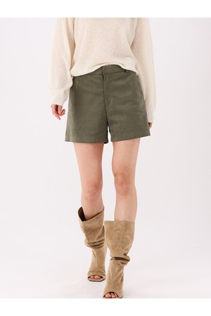 [26FW] Suede Shorts _Olive