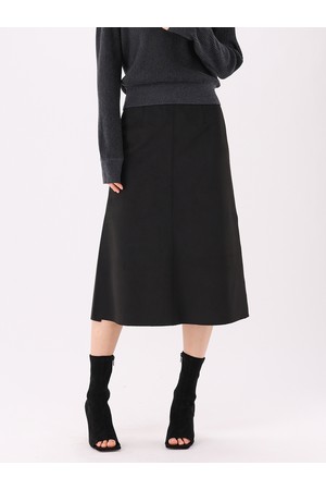 [26FW] Suede Midi Skirt _Black