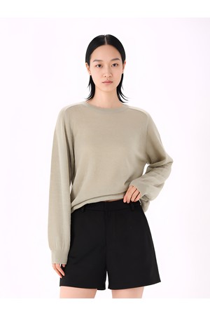 [26FW] Sheer Wool Knit _Olive