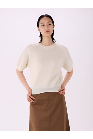 [26FW] Light Wool Half Sleeve Knit _Ivory