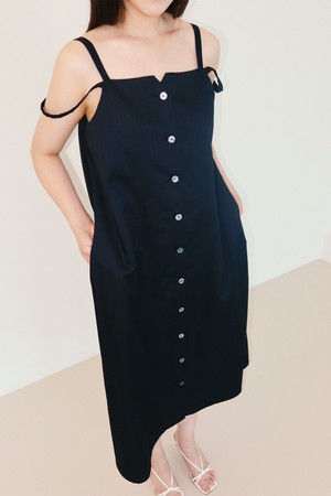 [23SS] Ravel button dress_black