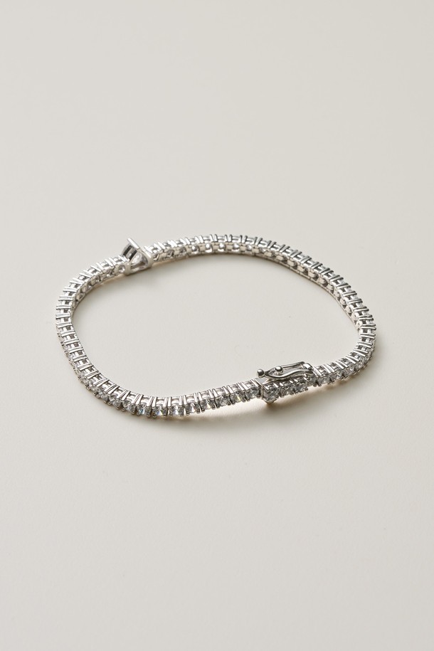 AMADEE - 팔찌/발찌 - OVAL SILVER TENNIS BRACELET