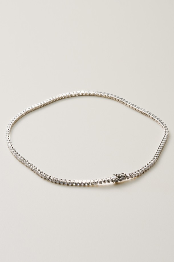 AMADEE - 목걸이 - CLEAN SILVER TENNIS NECKLACE