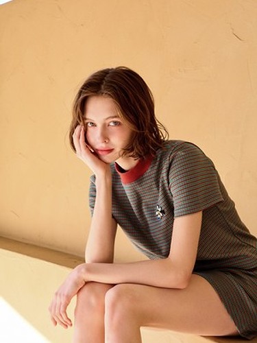 터키그린(브릭) 쟈가드 라운드넥 반팔티-a