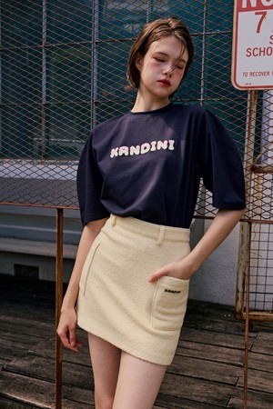 레몬 울터치 포켓 스커트_YELLOW-a