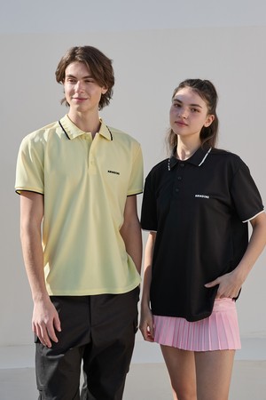 레몬 플리츠카라 폴로셔츠 (Unisex)_YELLOW-a