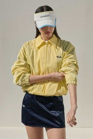 레몬 글로시 자수 윈드 자켓_YELLOW-a