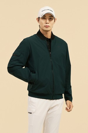남성 스윙마스터 스타디움 블루종 점퍼 다크그린_GREEN-a
