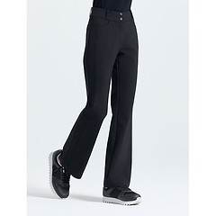 여성 사이드라인 하이웨이스트 부츠컷 팬츠 블랙-a