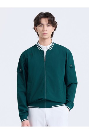 남성 에어패스 스타디움 블루종 자켓 다크그린_GREEN-a