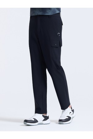 남성 초경량 스트레치 트윈포켓 스탠다드핏 팬츠 블랙_BLACK-a