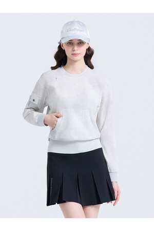 여성 옴브레 패턴 라운드 우븐탑 아이스그레이_GREY-a