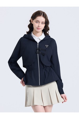 여성 제로라이트 2in1 볼레로 후드 자켓 블랙_BLACK-a