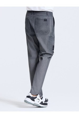 남성 가먼트다잉 원포켓 스탠다드핏 팬츠 차콜_GREY-a