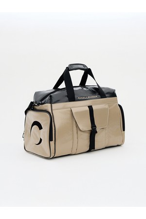 배색 포인트 로고 버클 골프 보스턴백 베이지_BEIGE-a