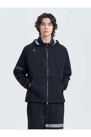 남성 레인쉴드 2WAY 소매 탈부착 레인 자켓 블랙_BLACK-a