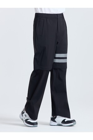 남성 레인쉴드 2WAY 밑단 탈부착 레인 팬츠 블랙_BLACK-a