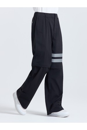 여성 레인쉴드 2WAY 밑단 탈부착 레인 팬츠 블랙_BLACK-a