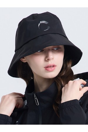 유니 레인쉴드 2WAY 턱끈 탈부착 버킷햇 블랙_BLACK-a