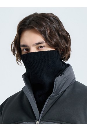 남성 탁텔 방한 넥워머 블랙_BLACK-a