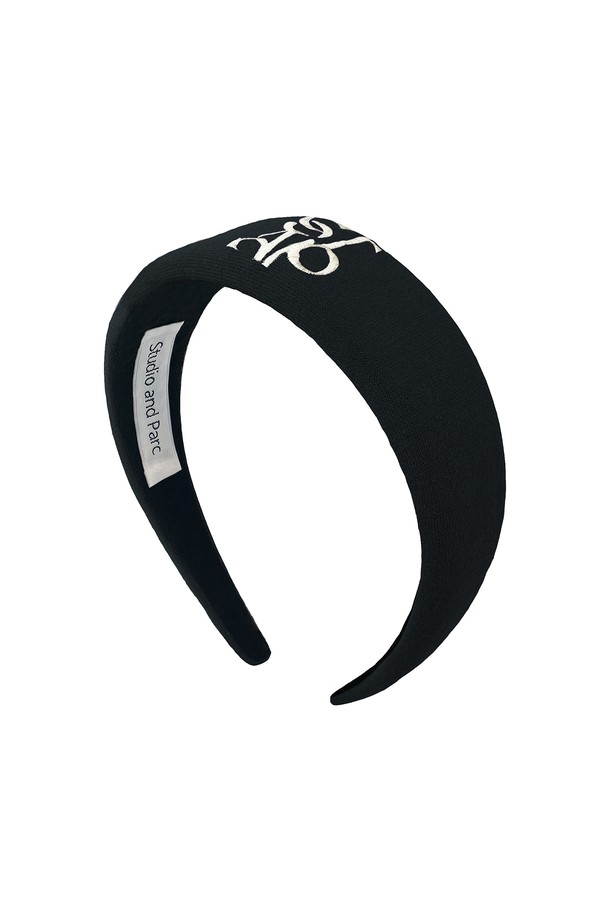 Studio & Parc - 헤어 ACC - (WOMEN) Emily Logo Hairband_Black