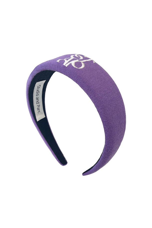 Studio & Parc - 헤어 ACC - (WOMEN) Emily Logo Hairband_Lilac