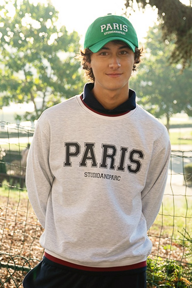 Studio & Parc - 스웨트셔츠 - (MEN) Andre Citroen Sweatshirt_Melange White