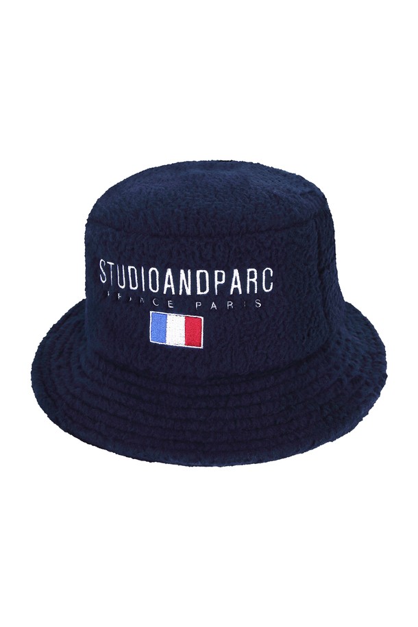 Studio & Parc - 모자 - (UNI) Forets Fleece Bucket Hat_Navy