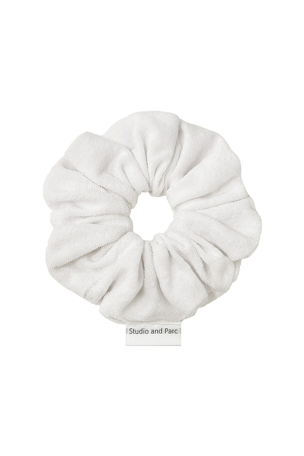 Studio & Parc - 기타소품 - (WOMEN) Terry Scrunchie_White