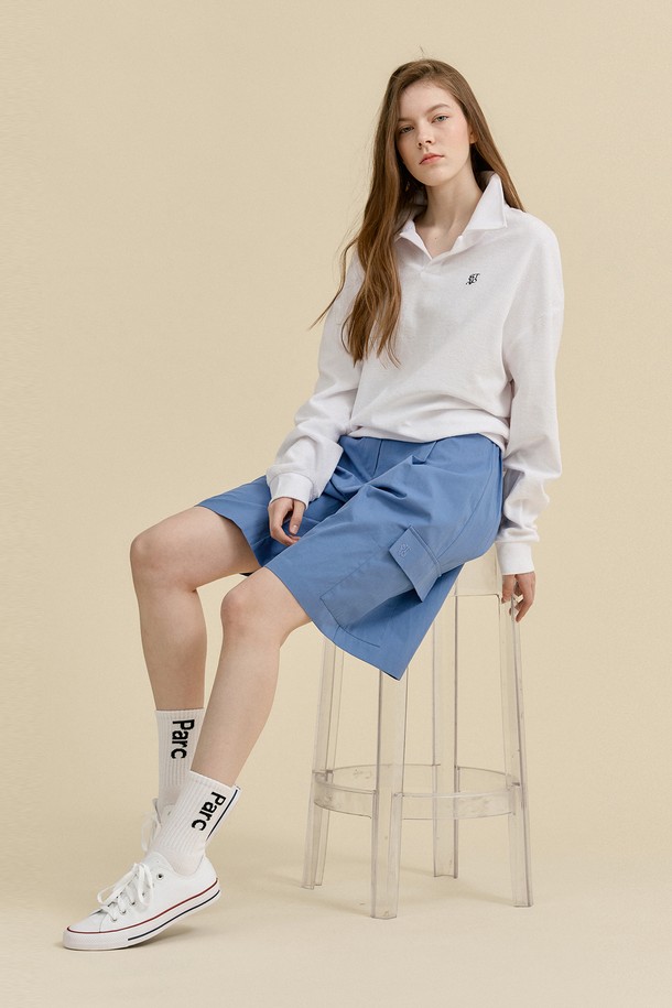 Studio & Parc - 쇼트팬츠 - (WOMEN) Bagatelle Bermuda Cargo Shorts_Blue