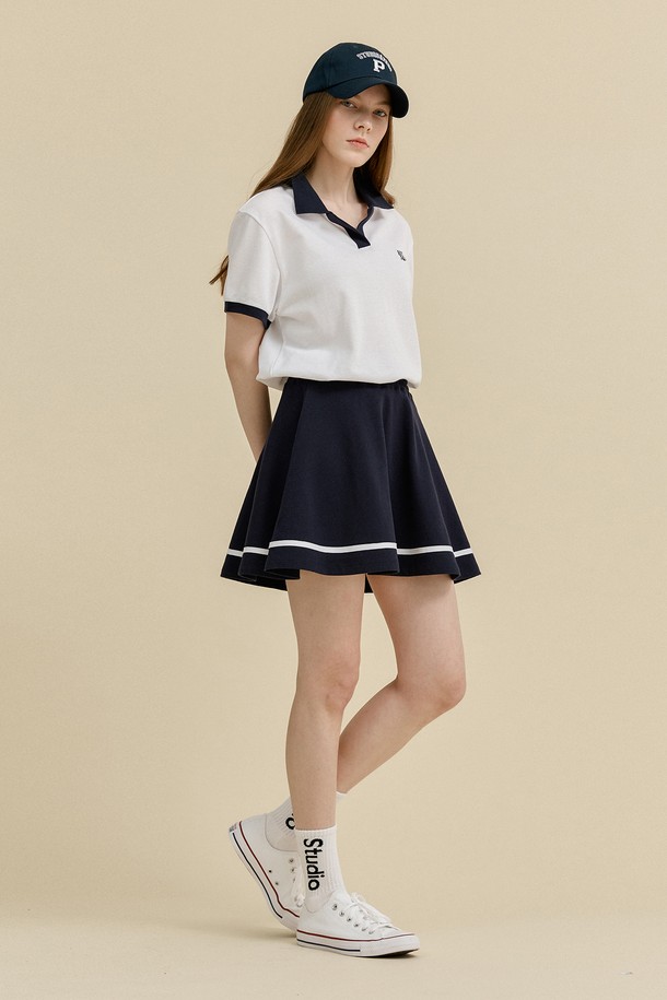 Studio & Parc - 미니스커트 - (WOMEN) Stripe Mini Skirt_Navy