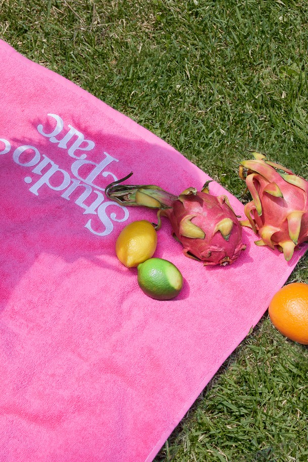 Studio & Parc - 아웃도어 액세서리 - (UNI) Big Logo Beach Towel_Pink