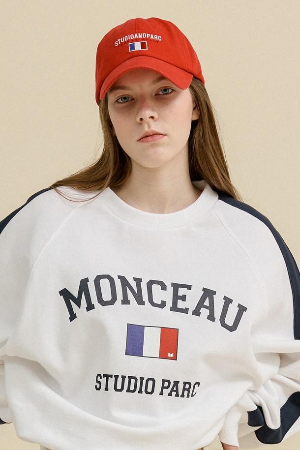 Studio & Parc - 모자 - (UNI) France Logo Ball Cap_Red