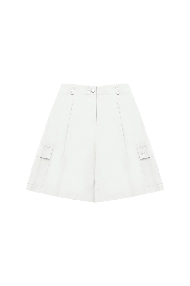 Studio & Parc - 쇼트팬츠 - (WOMEN) Bagatelle Bermuda Cargo Shorts_White